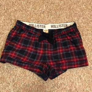 Hollister flannel shorts